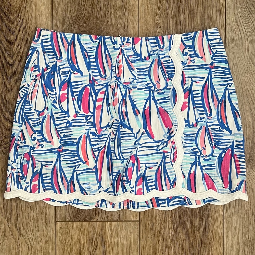 Lilly Pulitzer Red Right Return skort size 4 VGUC